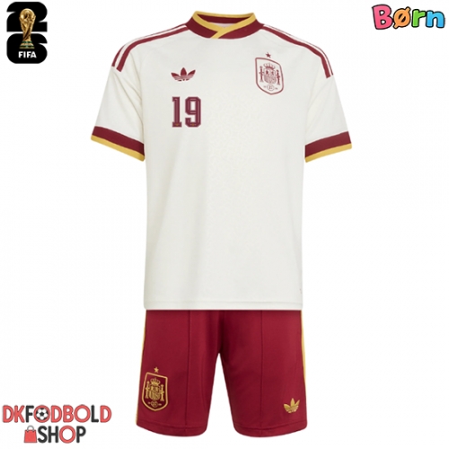 Spanien Lamine Yamal #19 Udebanesæt Børn VM 2026 Kort ærmer (+ korte bukser)